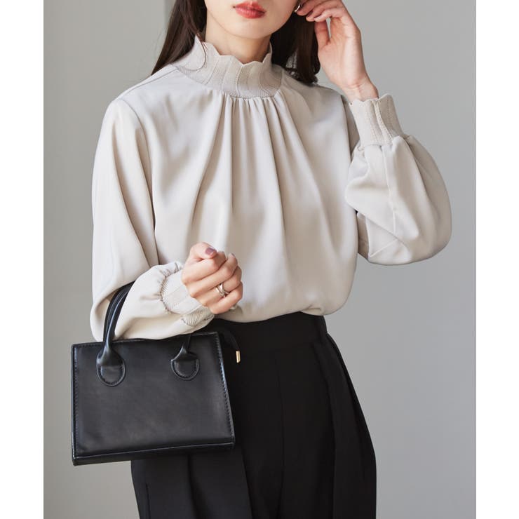 スカラップリブニット使いブラウス | RANAN | 詳細画像47 