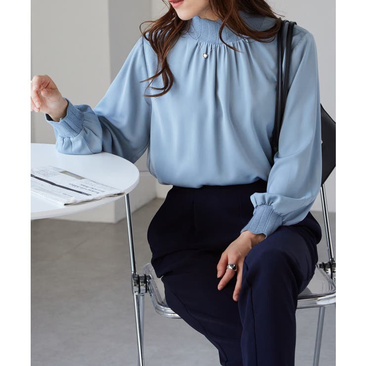 スカラップリブニット使いブラウス | RANAN | 詳細画像5 