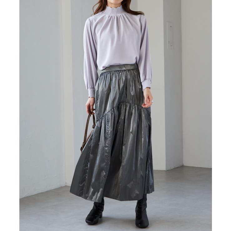 スカラップリブニット使いブラウス | RANAN | 詳細画像54 