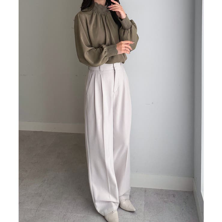 スカラップリブニット使いブラウス | RANAN | 詳細画像57 