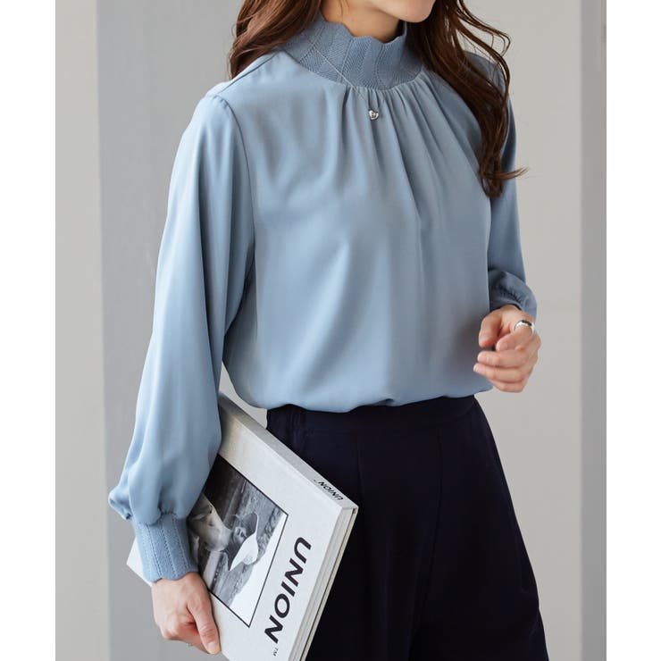 スカラップリブニット使いブラウス | RANAN | 詳細画像6 