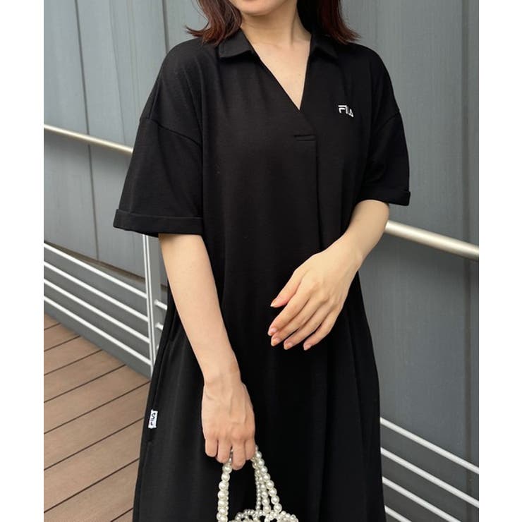 【M～LLサイズ展開】＜FILA フィラ＞カノコAラインフレアポロスキッパーワン… | RANAN | 詳細画像20 