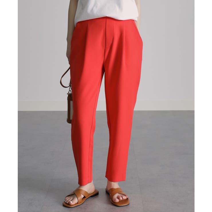 [低身長サイズ有]美脚シルエットタックテーパードパンツ 股下61㎝(UVカット … | RANAN | 詳細画像11 