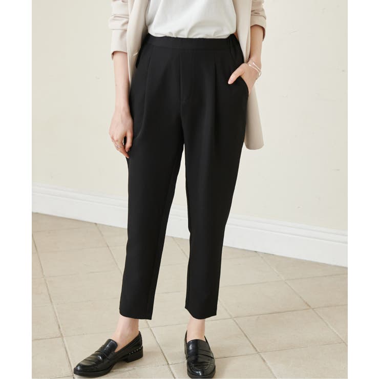 [低身長サイズ有]美脚シルエットタックテーパードパンツ 股下61㎝(UVカット … | RANAN | 詳細画像4 