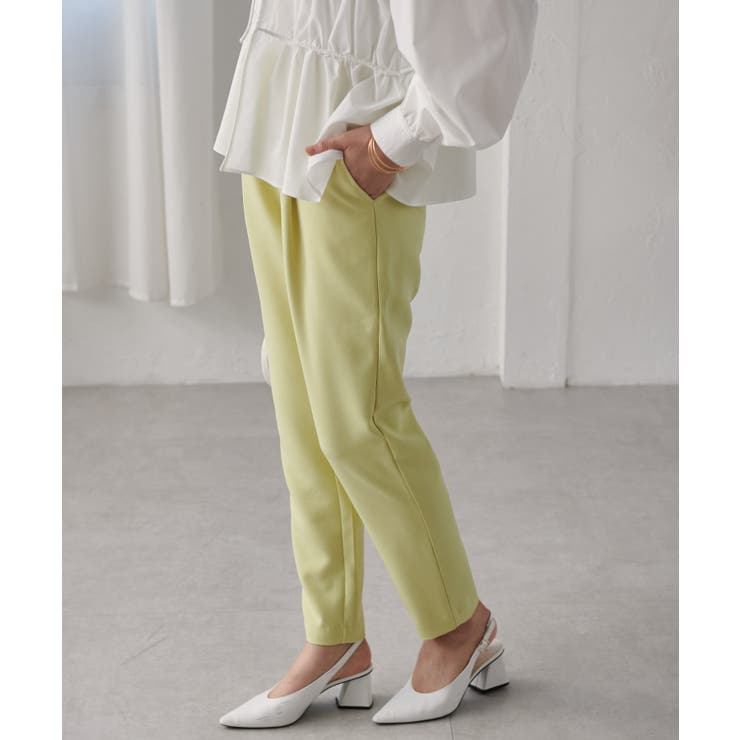 [低身長サイズ有]美脚シルエットタックテーパードパンツ 股下61㎝(UVカット … | RANAN | 詳細画像45 