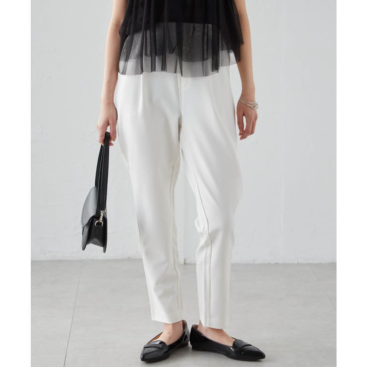 [低身長サイズ有]美脚シルエットタックテーパードパンツ 股下61㎝(UVカット … | RANAN | 詳細画像8 