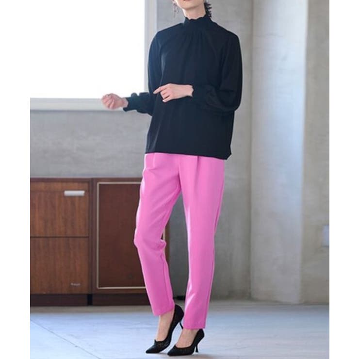 裏起毛美脚シルエットタックパンツ | RANAN | 詳細画像17 