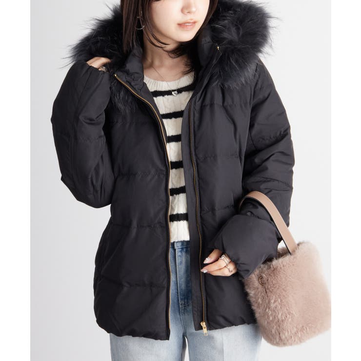 リアルファー付ダウンショートコート | RANAN | 詳細画像1 