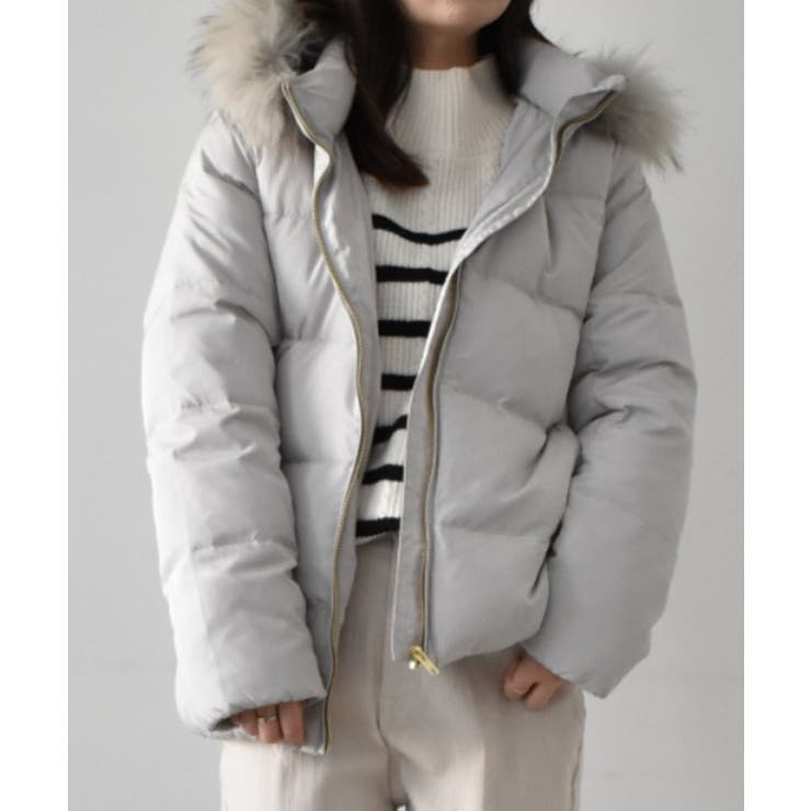 リアルファー付ダウンショートコート | RANAN | 詳細画像15 