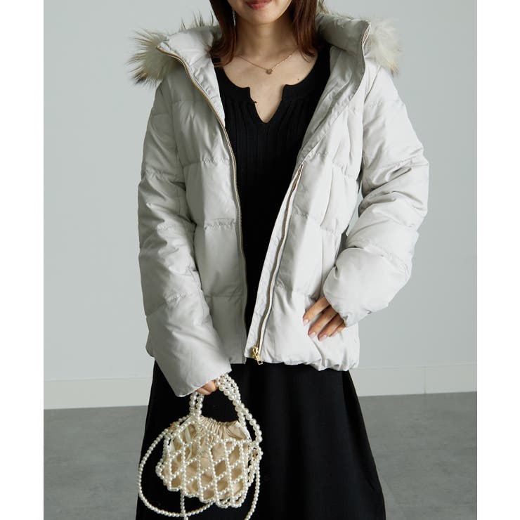 リアルファー付ダウンショートコート | RANAN | 詳細画像17 