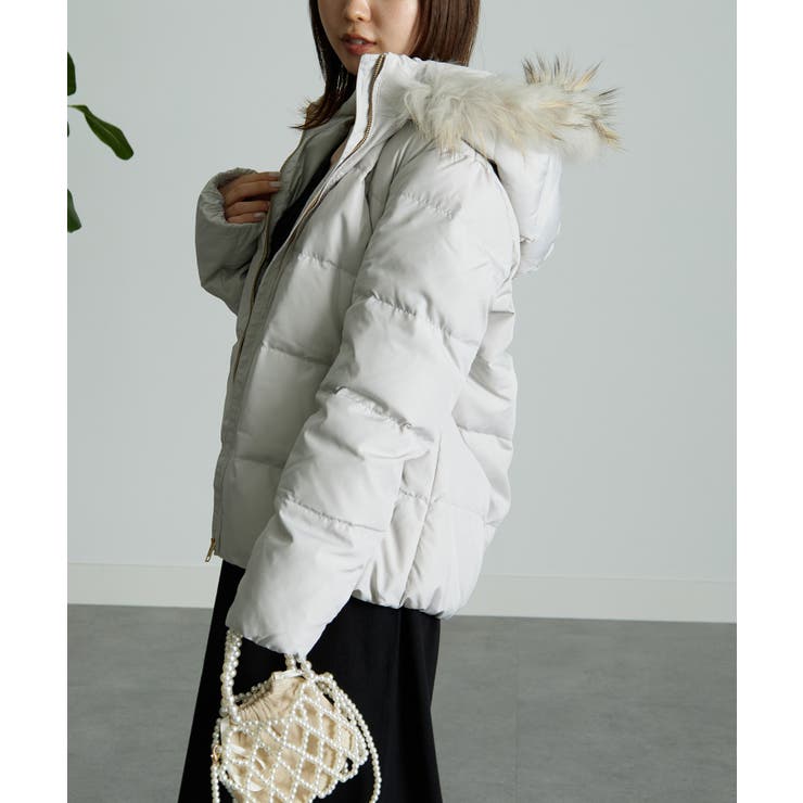 リアルファー付ダウンショートコート | RANAN | 詳細画像18 