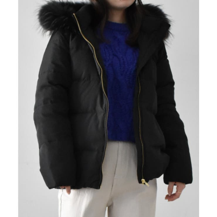 リアルファー付ダウンショートコート | RANAN | 詳細画像4 