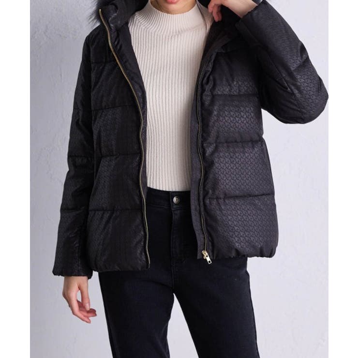 ブラックチドリガラ | リアルファー付ダウンショートコート | RANAN