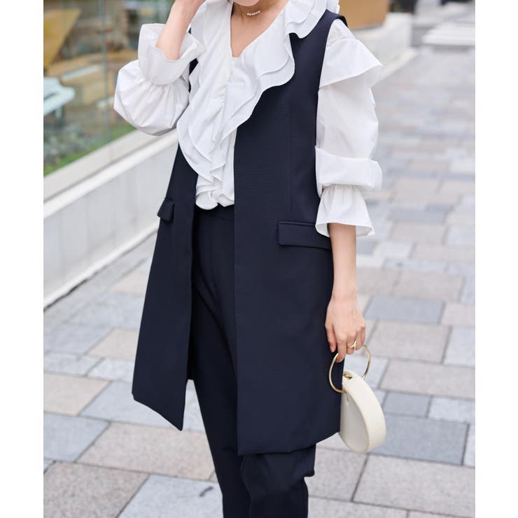 ＜２点セット＞ロングジレセットアップ | RANAN | 詳細画像4 