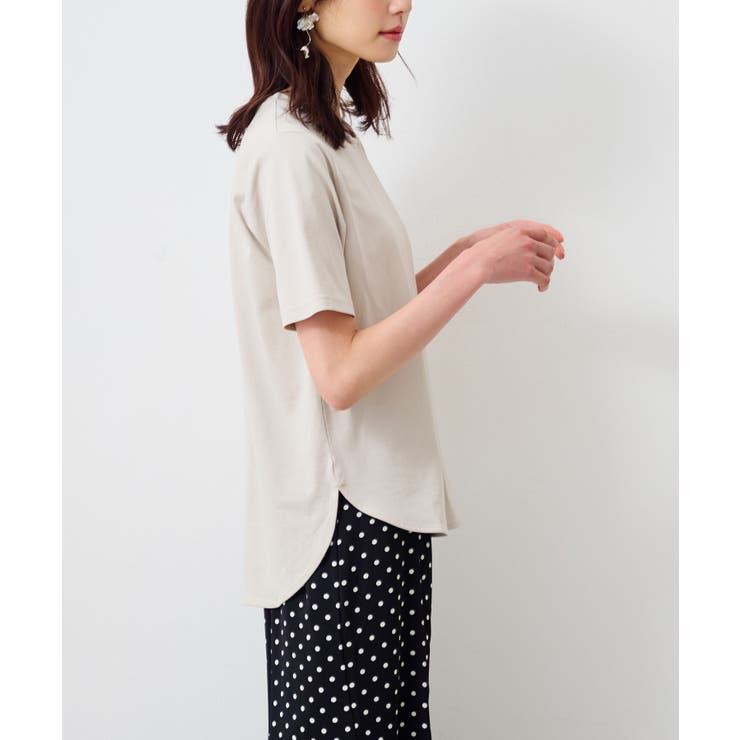 〈Beautiful Cotton 綿100％〉ひんやりＵＶラウンドTシャツ（レ… | RANAN | 詳細画像10 