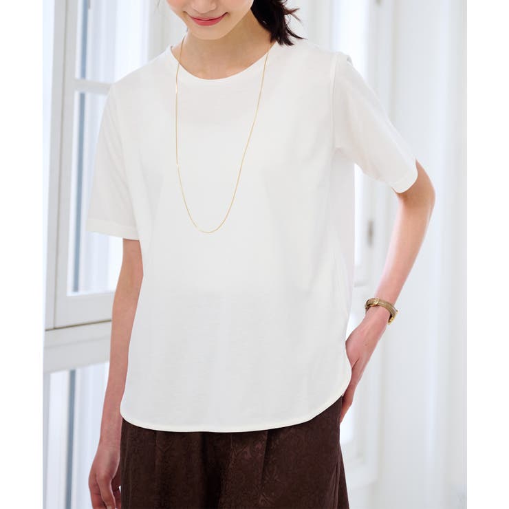 〈Beautiful Cotton 綿100％〉ひんやりＵＶラウンドTシャツ（レ… | RANAN | 詳細画像2 