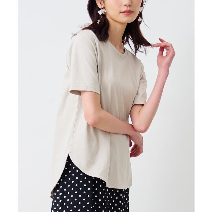 〈Beautiful Cotton 綿100％〉ひんやりＵＶラウンドTシャツ（レ… | RANAN | 詳細画像8 