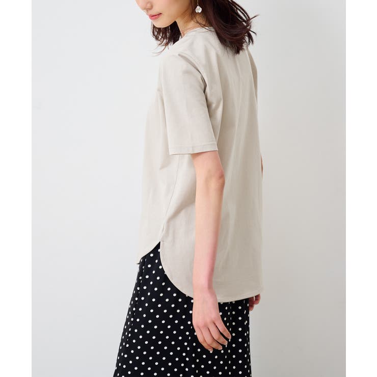 〈Beautiful Cotton 綿100％〉ひんやりＵＶラウンドTシャツ（レ… | RANAN | 詳細画像9 
