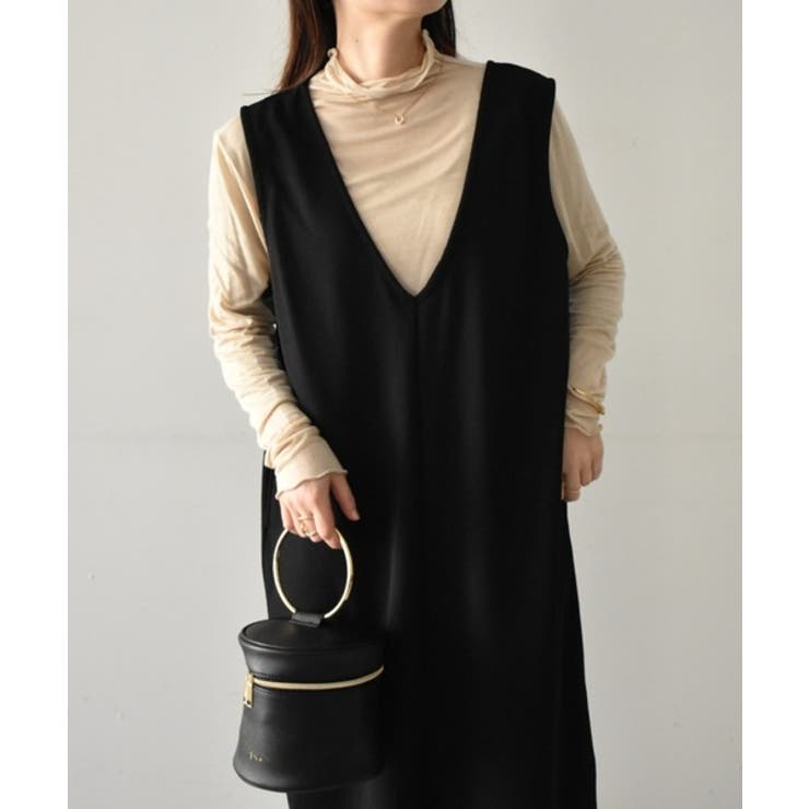 ブラック(ロング) | ひんやり！ジャンパースカート | RANAN