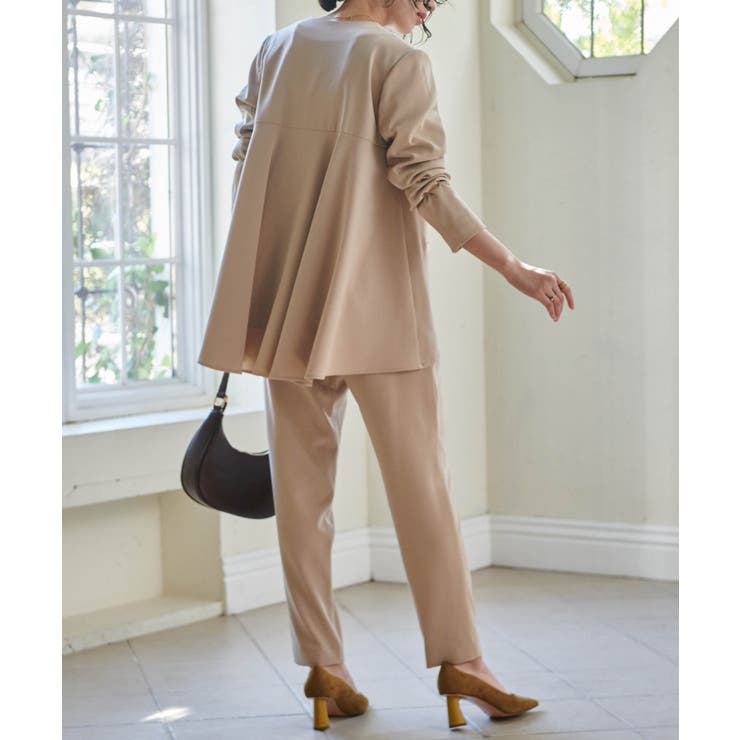 [2点セット/ウォッシャブル]フレアジャケット＆テーパードパンツセットアップ | RANAN | 詳細画像12 