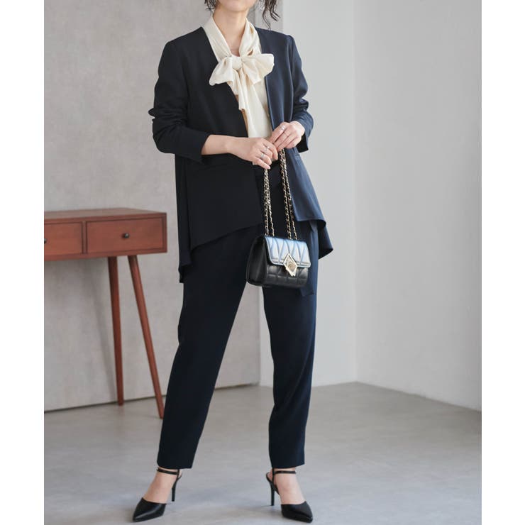 [2点セット/ウォッシャブル]フレアジャケット＆テーパードパンツセットアップ | RANAN | 詳細画像17 