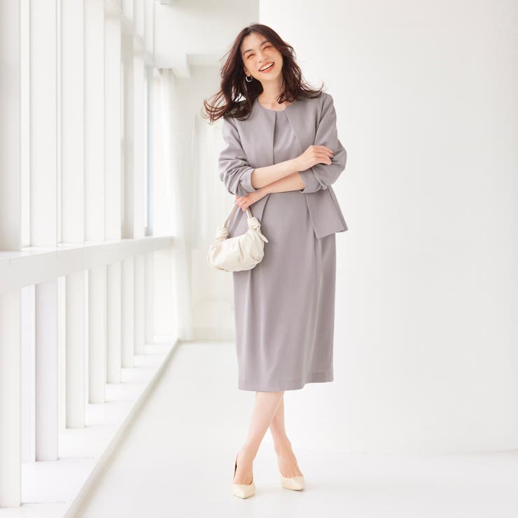 [2点SET]ペプラムジャケット＋ワンピースセットアップ | RANAN | 詳細画像11 