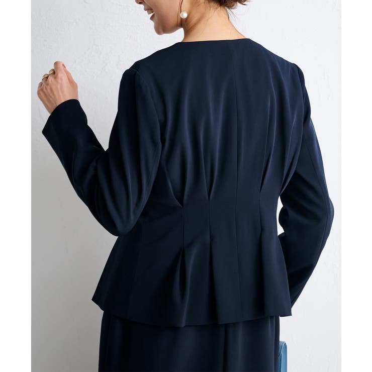 [2点SET]ペプラムジャケット＋ワンピースセットアップ | RANAN | 詳細画像14 