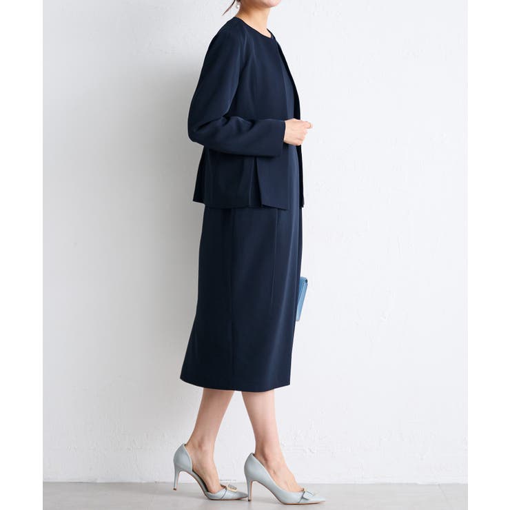 [2点SET]ペプラムジャケット＋ワンピースセットアップ | RANAN | 詳細画像15 