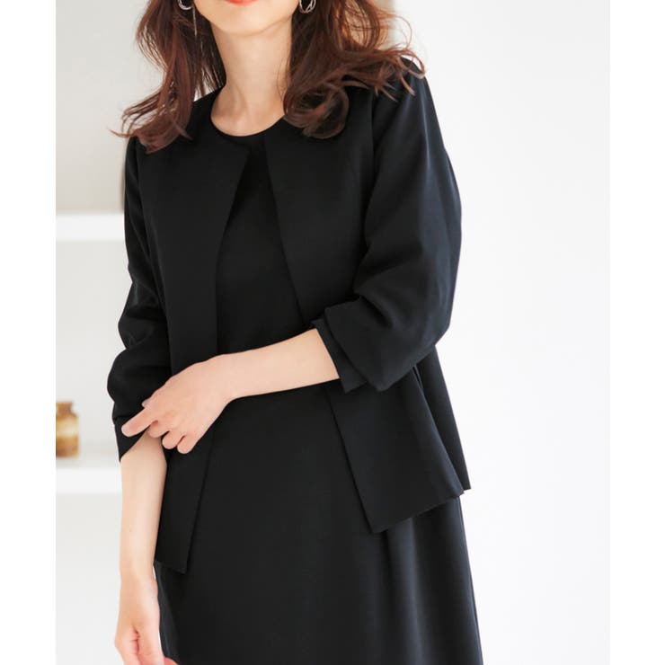 [2点SET]ペプラムジャケット＋ワンピースセットアップ | RANAN | 詳細画像18 