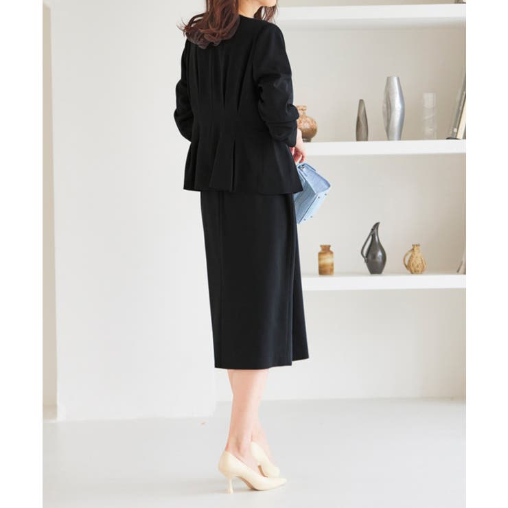 [2点SET]ペプラムジャケット＋ワンピースセットアップ | RANAN | 詳細画像21 