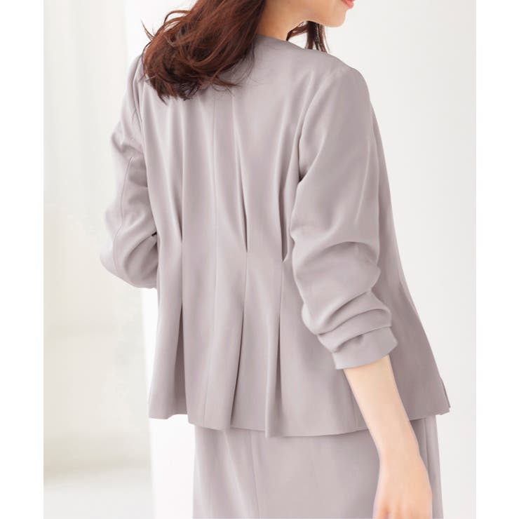 [2点SET]ペプラムジャケット＋ワンピースセットアップ | RANAN | 詳細画像8 