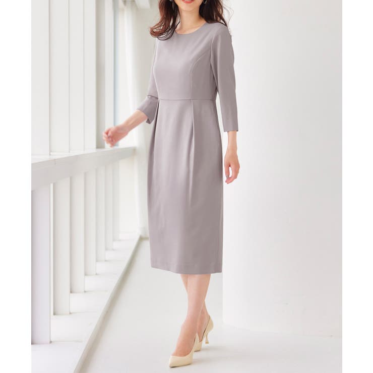 [2点SET]ペプラムジャケット＋ワンピースセットアップ | RANAN | 詳細画像9 