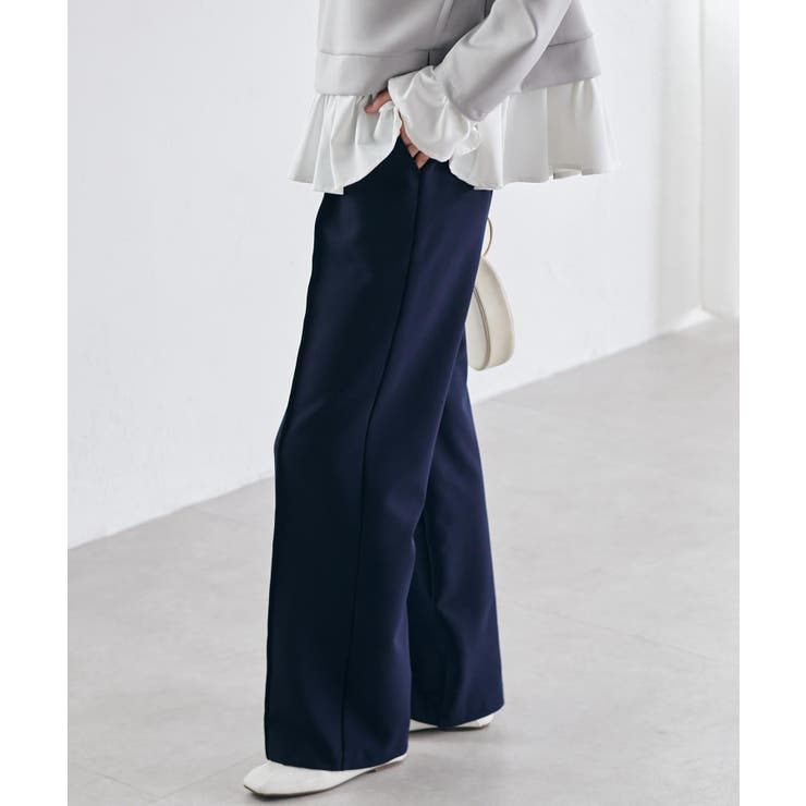 裏起毛美脚シルエットピンタックワイドパンツ | RANAN | 詳細画像27 