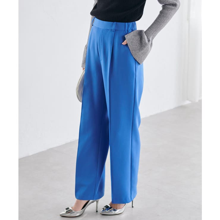 裏起毛美脚シルエットピンタックワイドパンツ | RANAN | 詳細画像46 