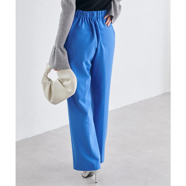 裏起毛美脚シルエットピンタックワイドパンツ | RANAN | 詳細画像47 