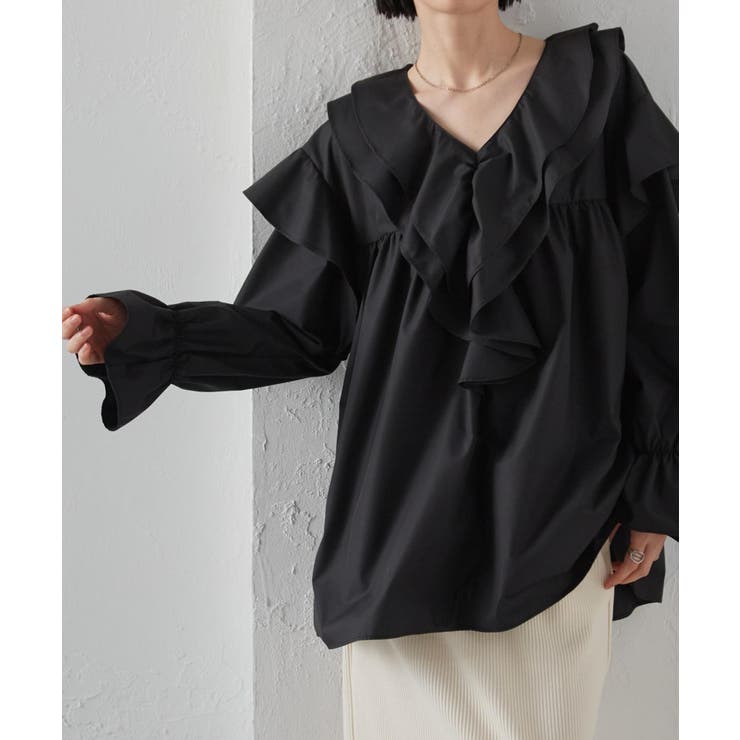 ビッグカラーフリルブラウス | RANAN | 詳細画像25 