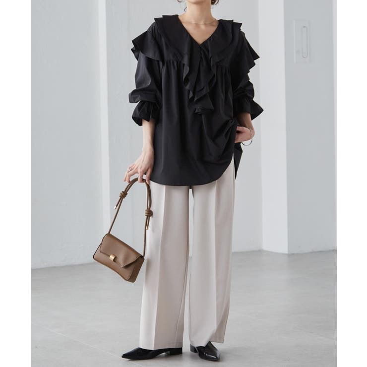 ビッグカラーフリルブラウス | RANAN | 詳細画像27 