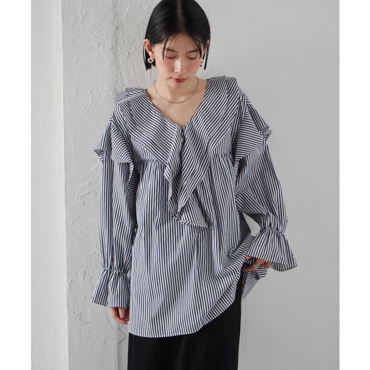 ビッグカラーフリルブラウス | RANAN | 詳細画像32 