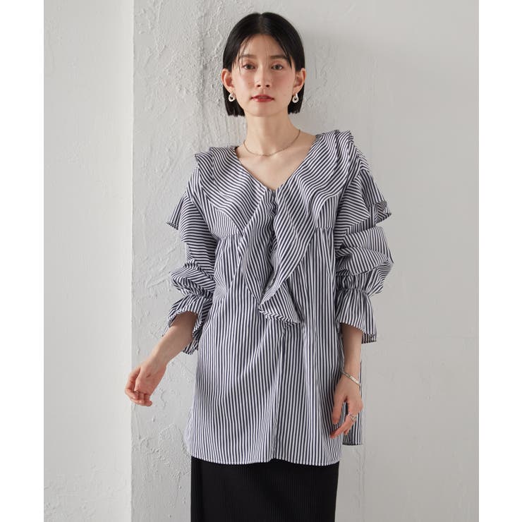 ビッグカラーフリルブラウス | RANAN | 詳細画像34 