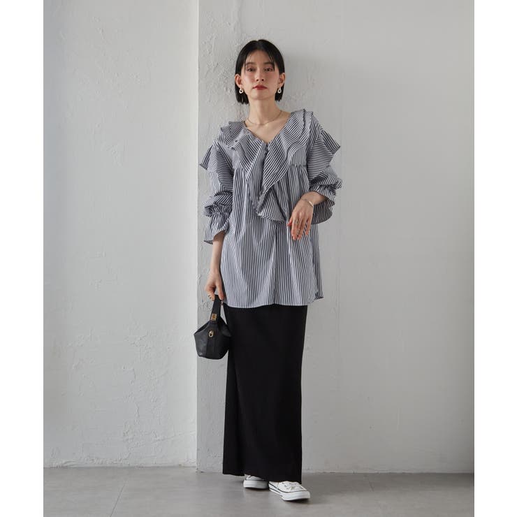 ビッグカラーフリルブラウス | RANAN | 詳細画像36 