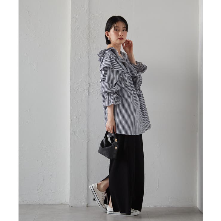 ビッグカラーフリルブラウス | RANAN | 詳細画像37 