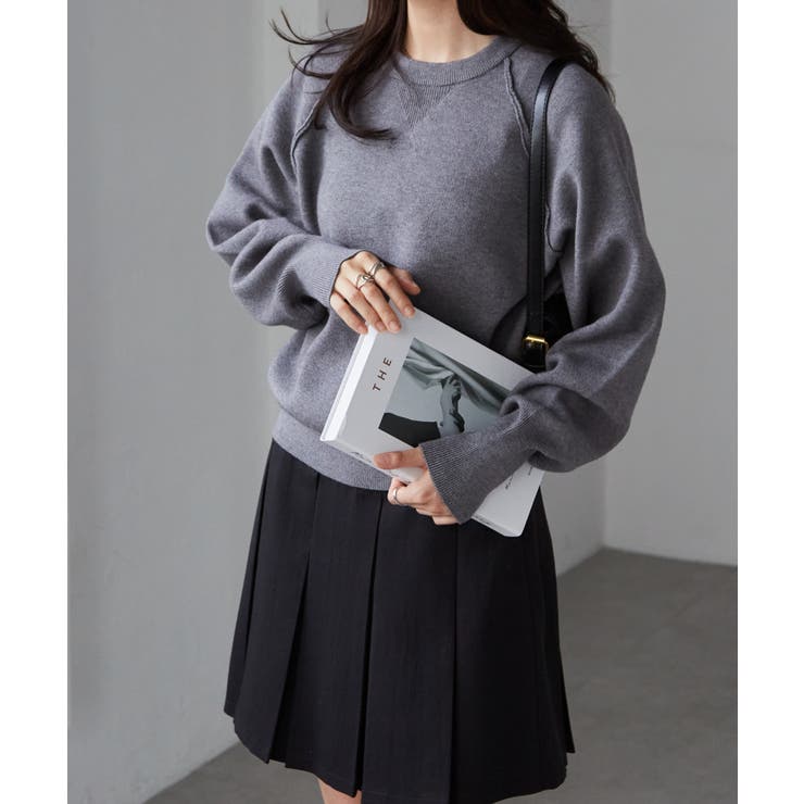 チャコールグレー | 機能付！スウェットライクニット | RANAN