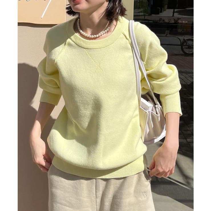 イエロー | 機能付！スウェットライクニット | RANAN