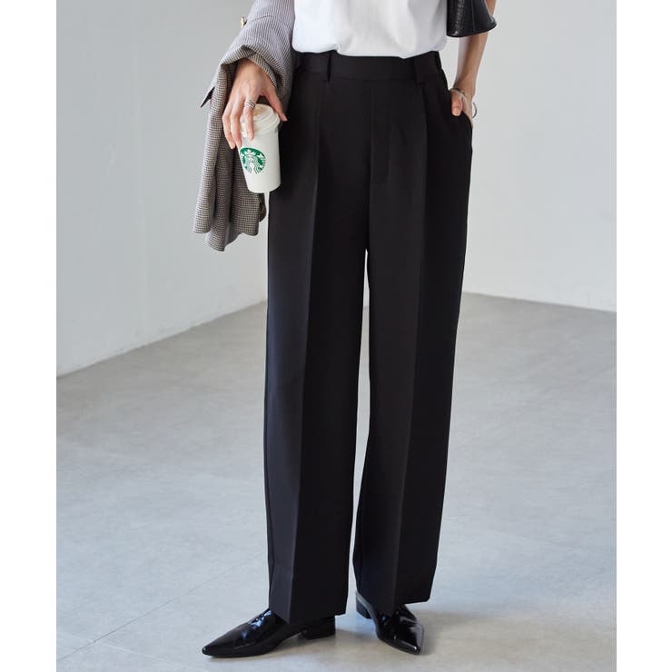 機能付！美脚シルエットセンタープレスワイドパンツ | RANAN | 詳細画像2 