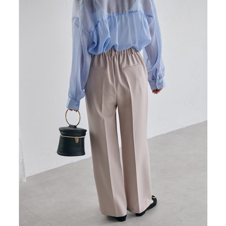 機能付！美脚シルエットセンタープレスワイドパンツ | RANAN | 詳細画像25 