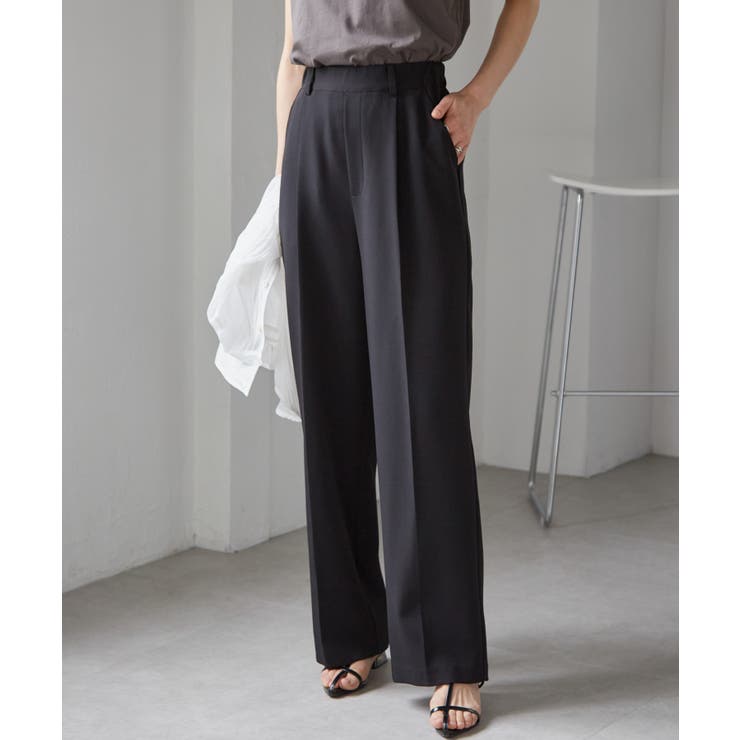 機能付！美脚シルエットセンタープレスワイドパンツ | RANAN | 詳細画像4 