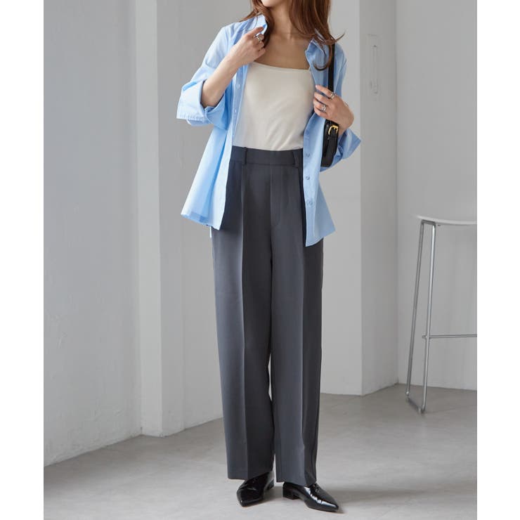 機能付！美脚シルエットセンタープレスワイドパンツ | RANAN | 詳細画像9 