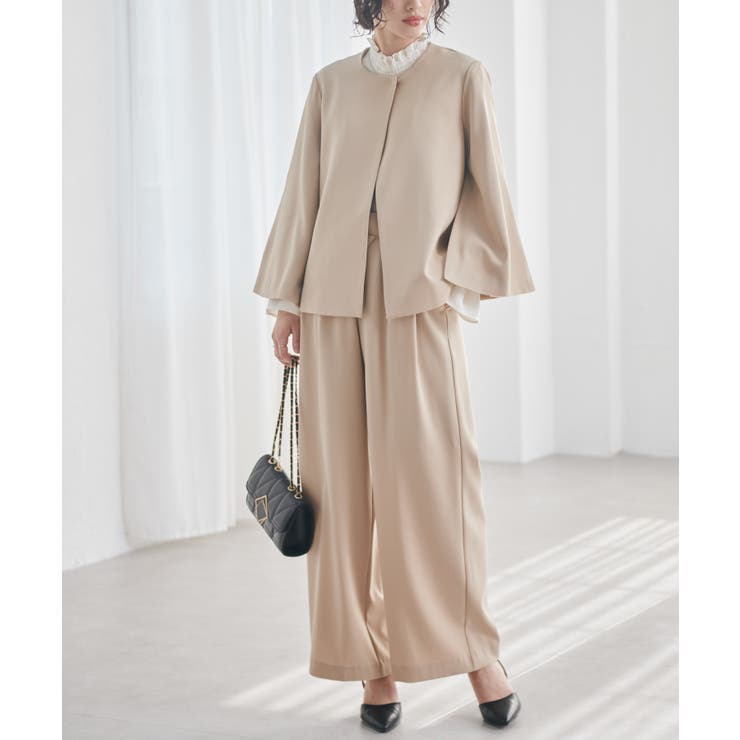 【2点セット】ケープジャケットワイドパンツセットアップ | RANAN | 詳細画像11 