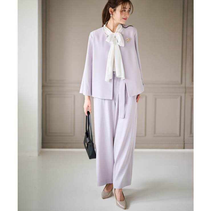 【2点セット】ケープジャケットワイドパンツセットアップ | RANAN | 詳細画像18 