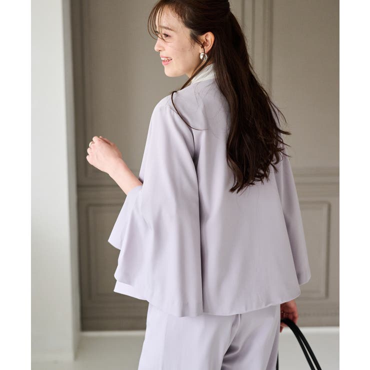 【2点セット】ケープジャケットワイドパンツセットアップ | RANAN | 詳細画像23 